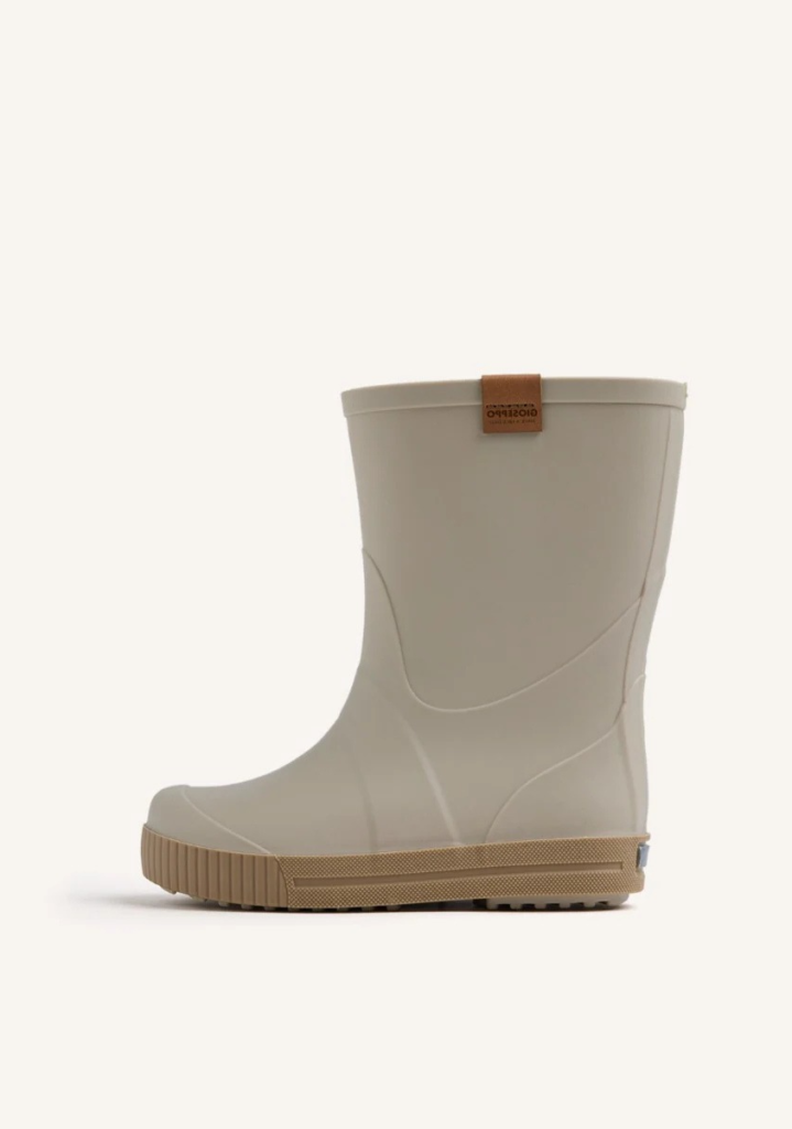 Botas de agua barefoot Gioseppo Barness beig vista latera